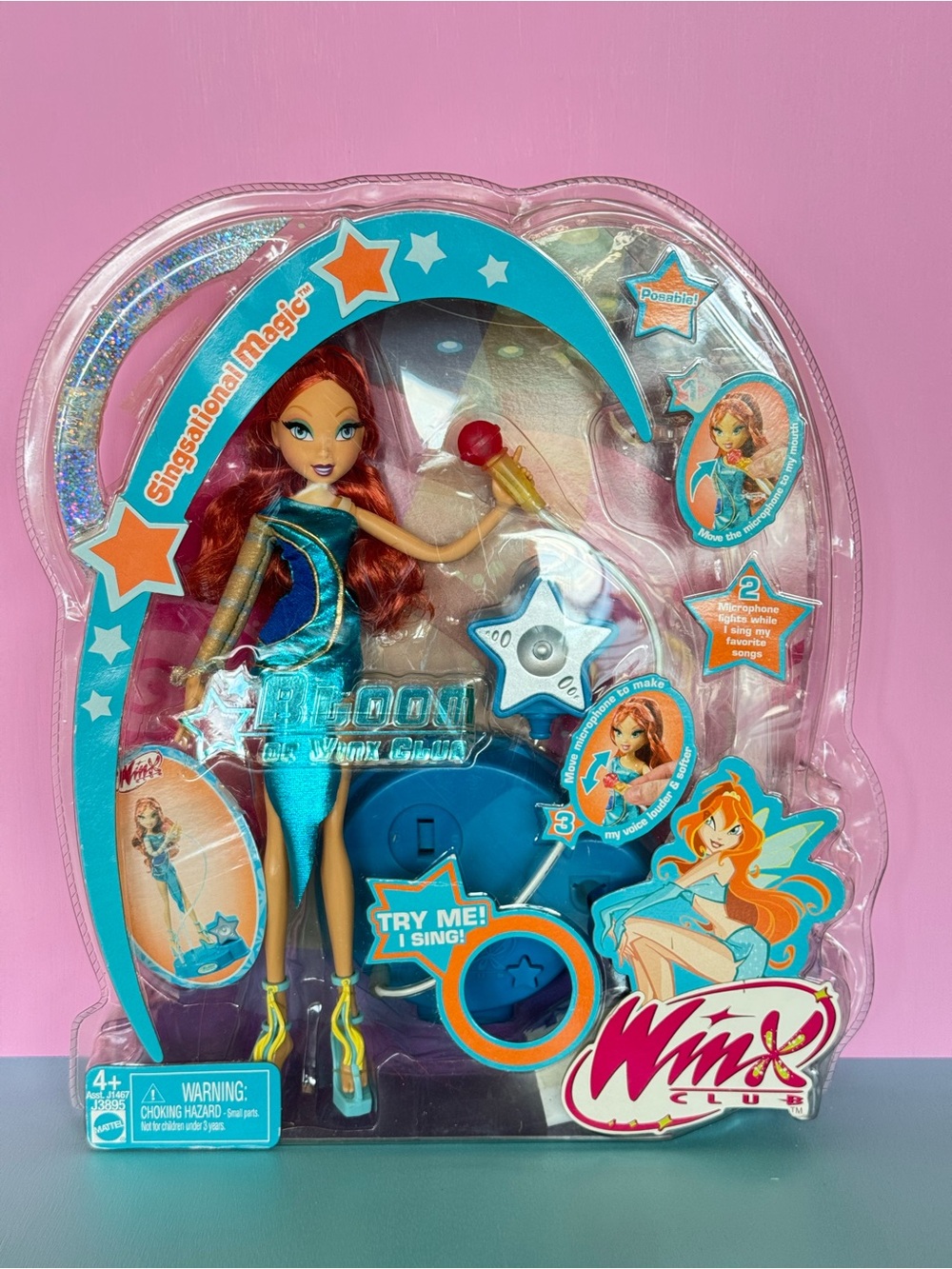 Winx Club Bloom singing doll Singsational Magic 2005 Mattel sealed